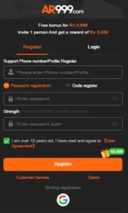 How to Register Account on AR999