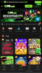 Q98 Game Homepage